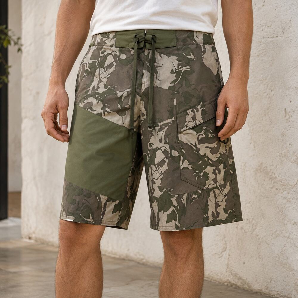 Under Armour Green/Brown Desert Camo Hybrid Board Shorts Men's 32
